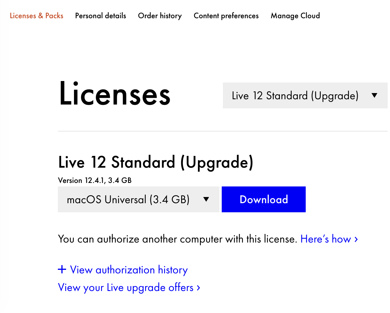 Ableton Ableton Live 12 Standard